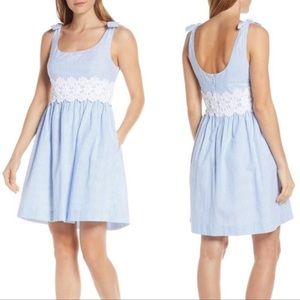 NWT Lilly Pulitzer Tessa Blue and White Seersucker Dress